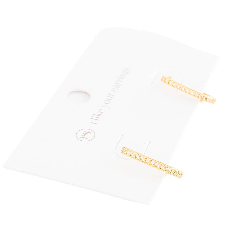U Hoop Diamond Earrings