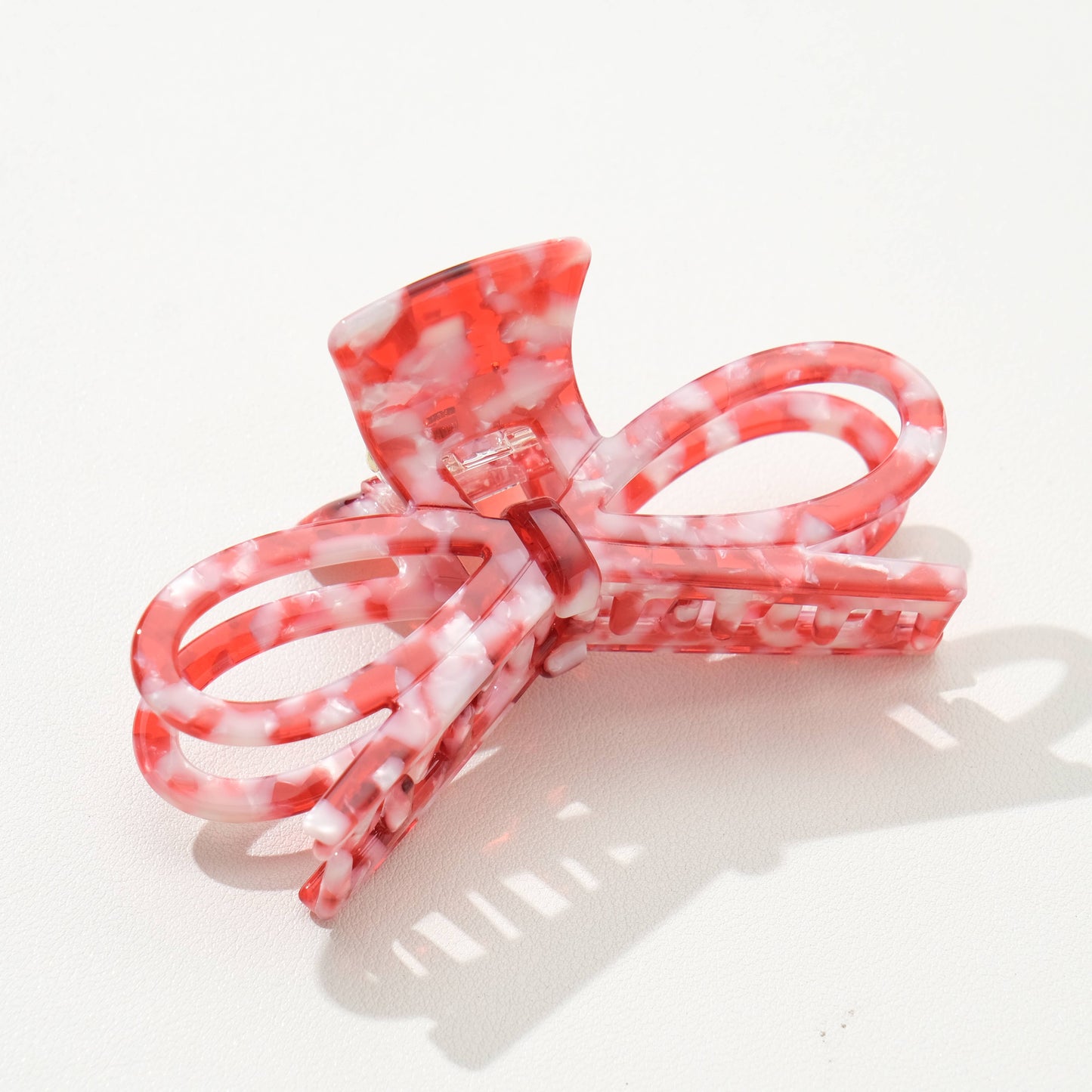 Valentine Wide Bow Claw Clip