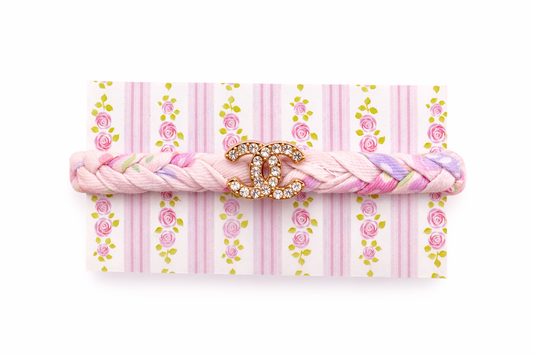 Blush Rose Liberty Fabric Bracelet