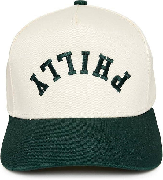 Two Tone Cap - Philly (upside down) Green/Beige