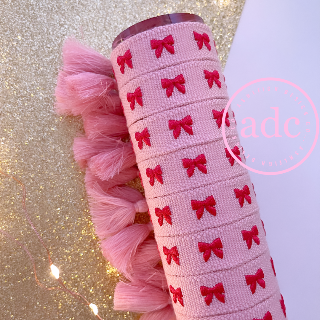 RED + PINK BOWS Bracelet